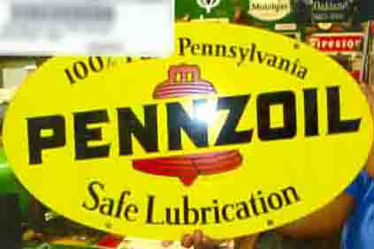 0th Image of a N/A PENNZOIL METAL SIGN