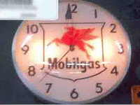 Image 1 of 1 of a N/A MOBILGAS PEGASUS BUBBLE CLOCK