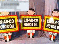 Image 1 of 1 of a N/A ENARCO MOTOR OIL METAL SIGN