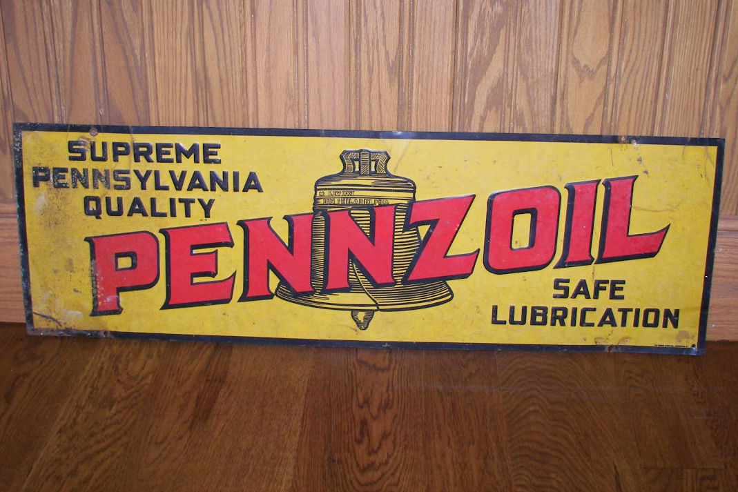 0th Image of a N/A PENNZOIL METAL SIGN