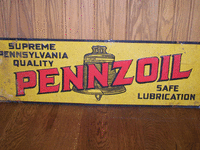 Image 1 of 1 of a N/A PENNZOIL METAL SIGN