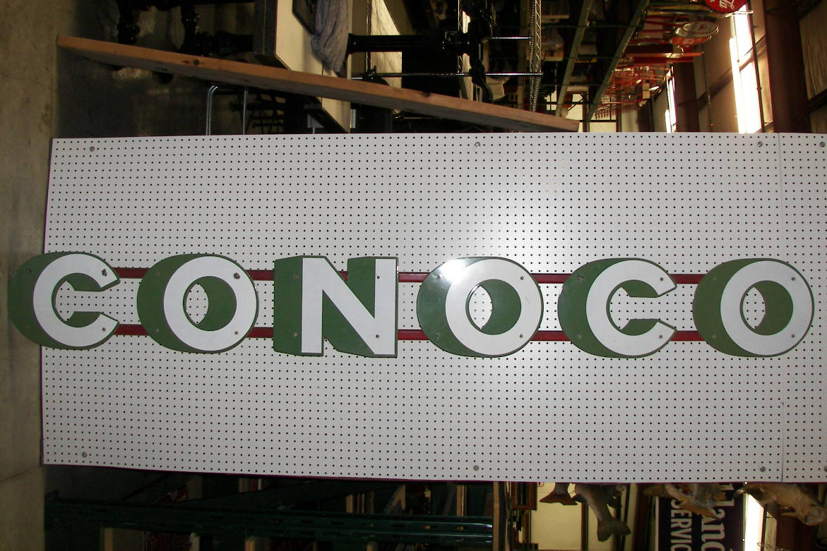 0th Image of a N/A CONOCO METAL SIGN TANKER TRUCK LETTERS