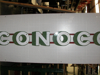 Image 1 of 1 of a N/A CONOCO METAL SIGN TANKER TRUCK LETTERS
