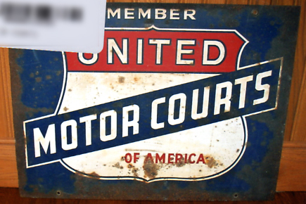 0th Image of a N/A UNITED MOTOR COURTS METAL SIGN