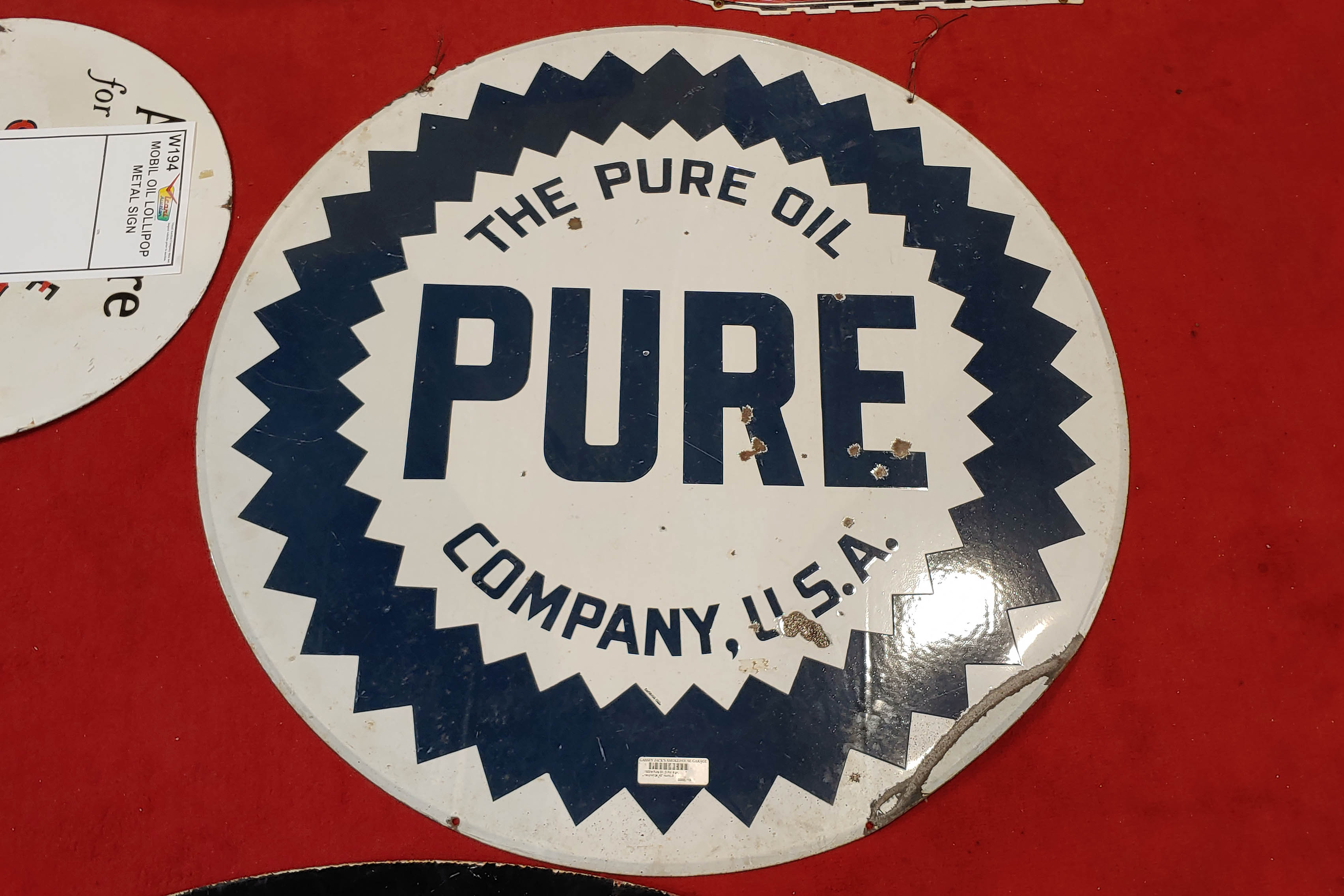 0th Image of a N/A PURE OIL METAL SIGN