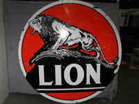 Image 1 of 1 of a N/A LION METAL SIGN