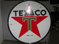 Image 1 of 1 of a N/A TEXACO STAR METAL SIGN