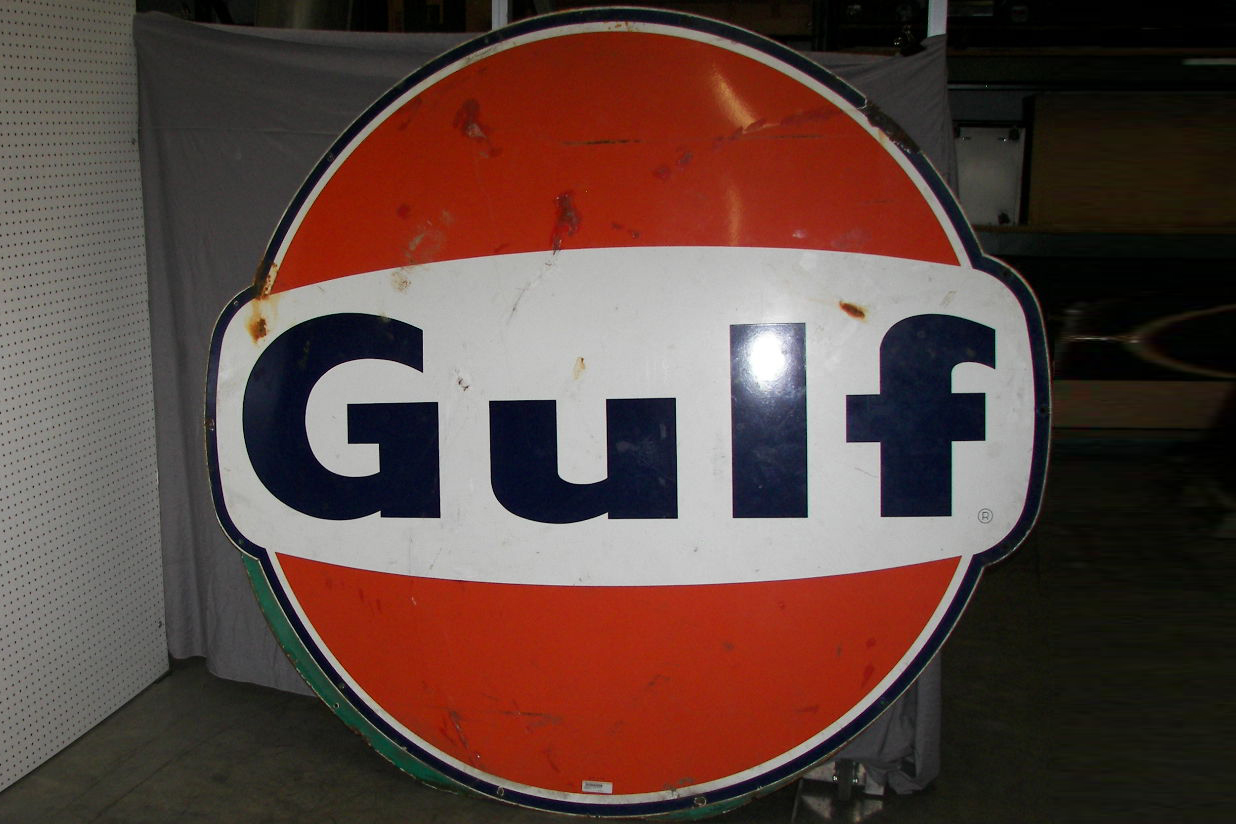 0th Image of a N/A GULF METAL SIGN