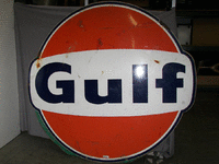 Image 1 of 1 of a N/A GULF METAL SIGN