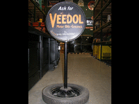 Image 1 of 1 of a N/A ASK FOR VEEDOL LOLLIPOP SIGN