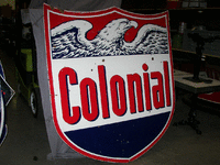 Image 1 of 1 of a N/A COLONIAL EAGLE METAL SIGN