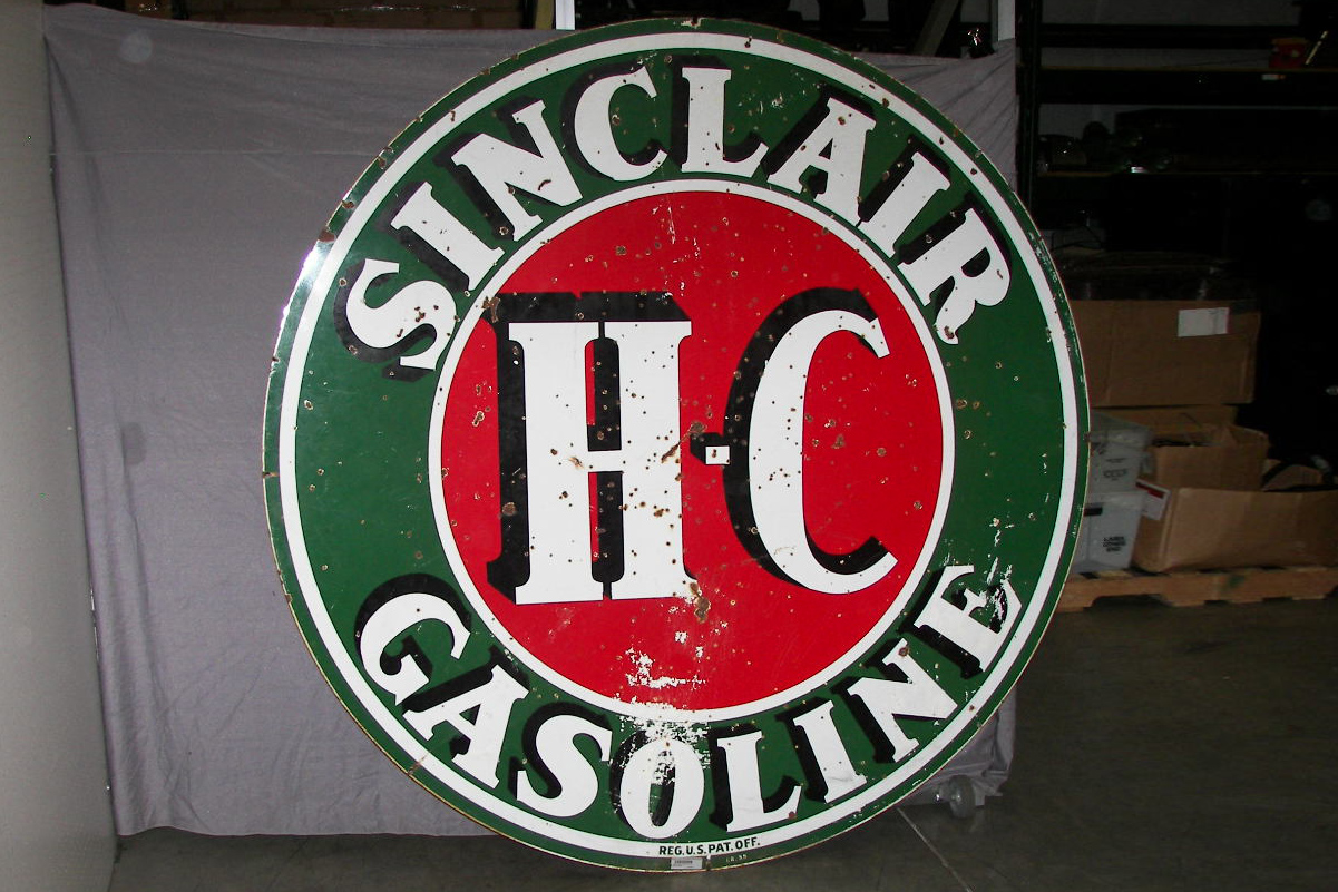 0th Image of a N/A SINCLAIR GASOLINE METAL SIGN