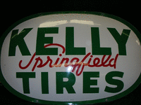 Image 1 of 1 of a N/A KELLY TIRES DOUBLE BUBBLE SIGN