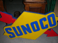 Image 1 of 1 of a N/A SUNOCO NEON SIGN WITH ARROW
