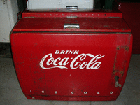 Image 1 of 1 of a N/A COCA COLA ICE BOX NO GUTS