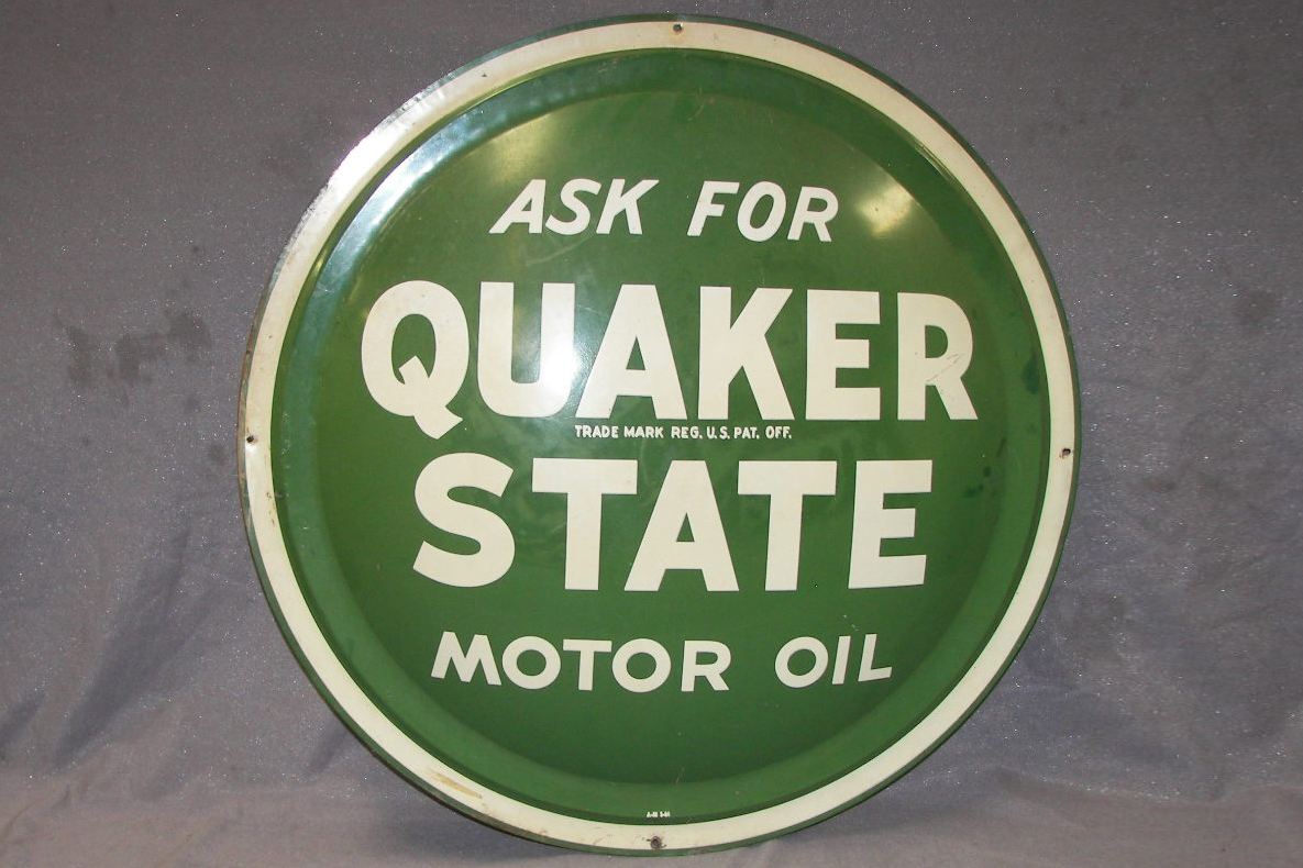 0th Image of a N/A QUAKER STATE OIL DOME SIGN