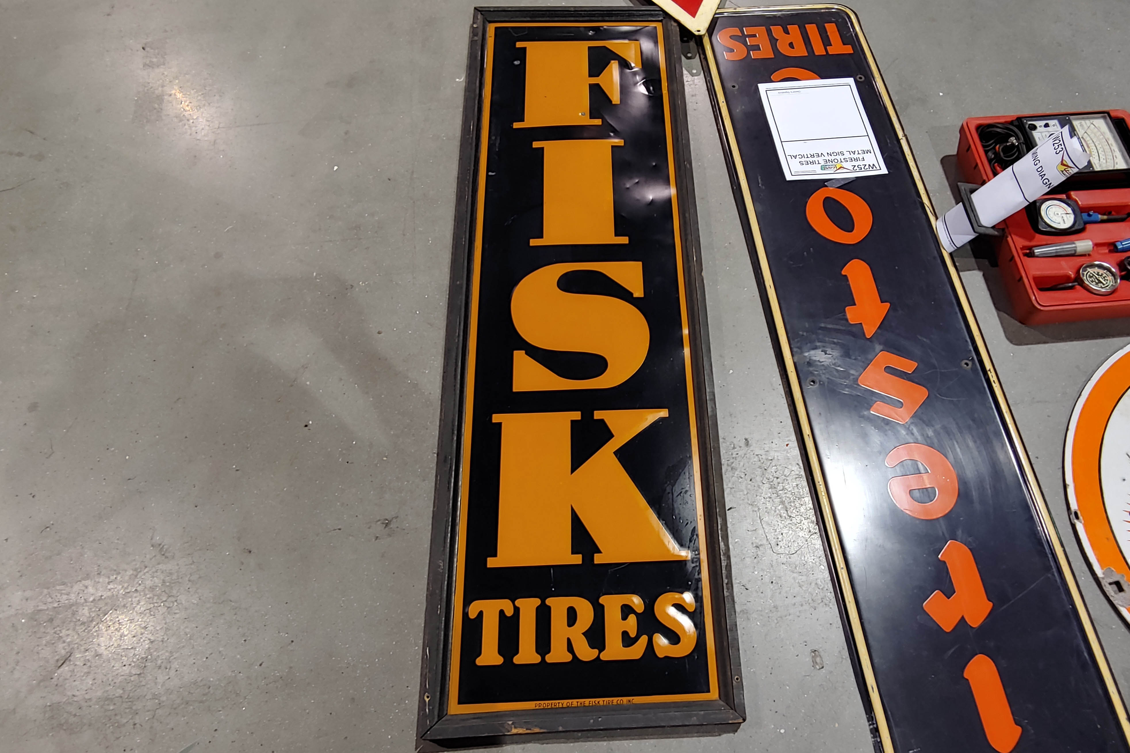 0th Image of a N/A FISK TIRES METAL SIGN VERTICAL