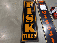 Image 1 of 1 of a N/A FISK TIRES METAL SIGN VERTICAL