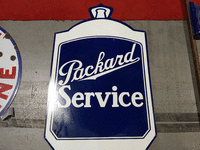 Image 1 of 1 of a N/A PACKARD SERVICE METAL SIGN SMALL