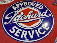 Image 1 of 1 of a N/A PACKARD SEERVICE METAL SIGN LARGE