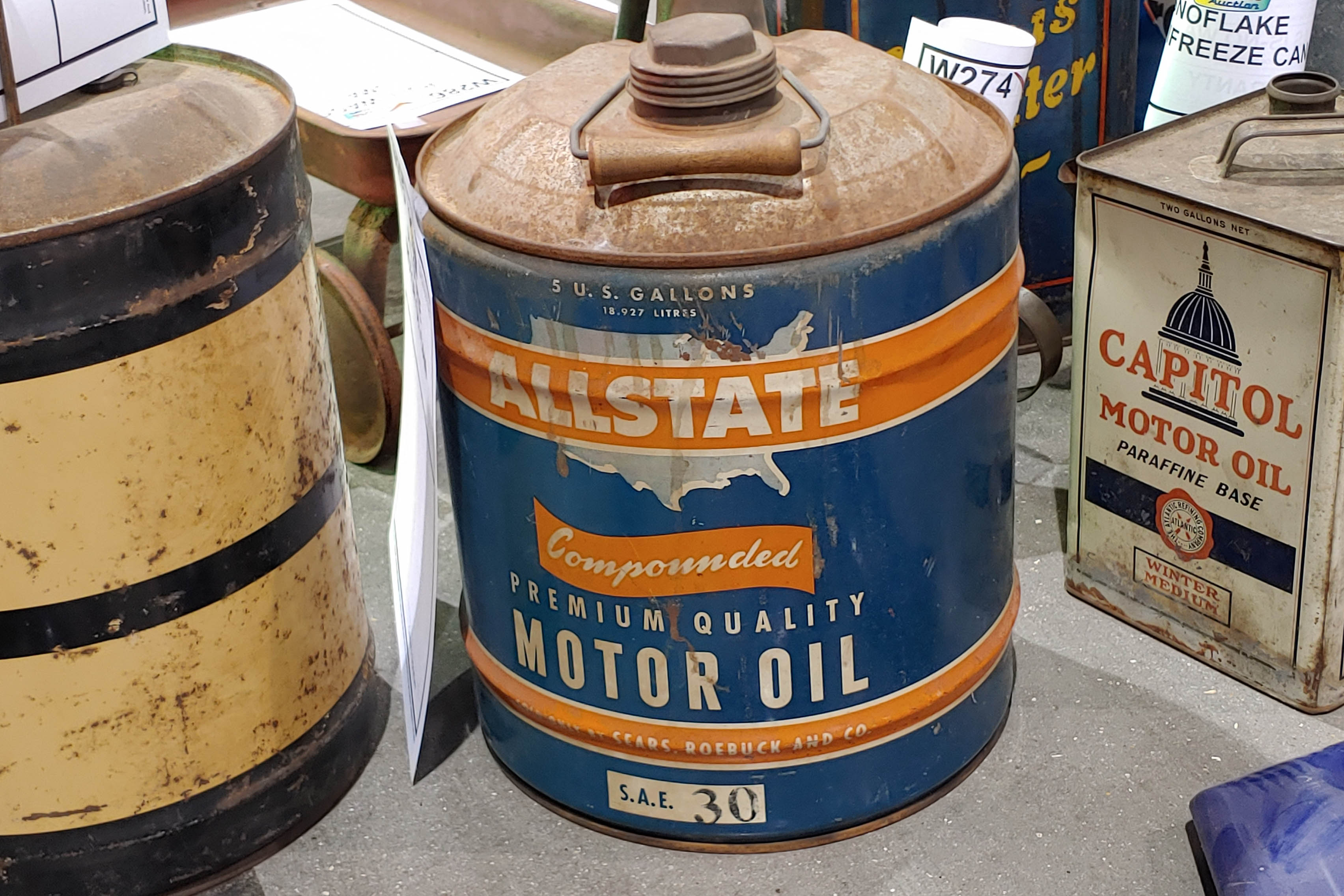 0th Image of a N/A ALL STATE MOTOR OIL CAN