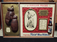 Image 1 of 1 of a N/A PABST BLUE RIBBON BOXING WALL ART