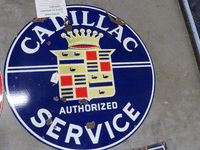 Image 1 of 1 of a N/A CADILLAC SERVICE SIGN