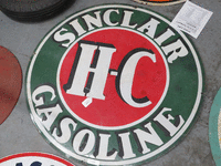 Image 1 of 1 of a N/A SINCLAIR HC GASOLINE SIGN