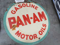 Image 1 of 1 of a N/A PAN-AM GASOLINE SIGN