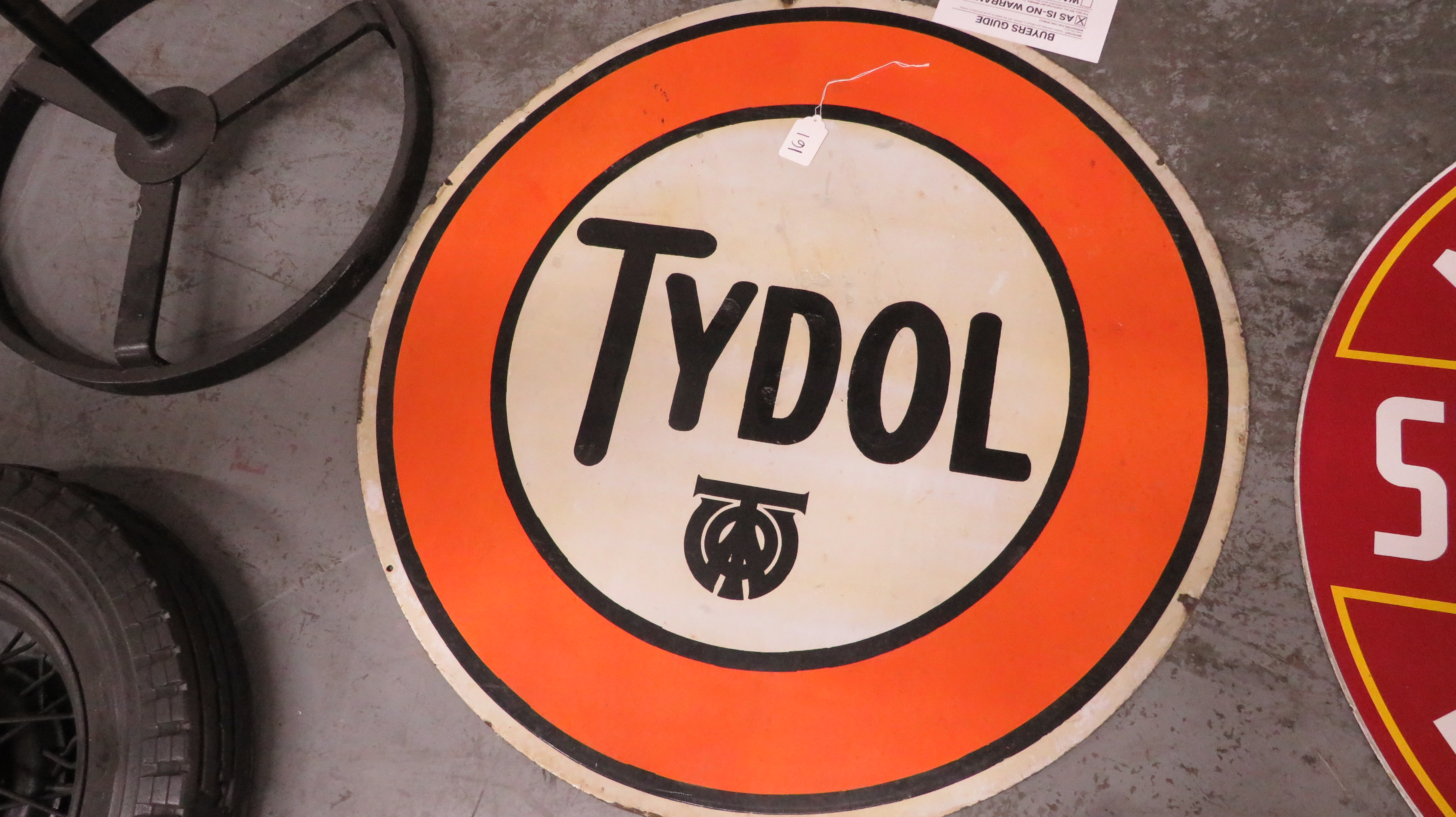 0th Image of a N/A TYDOL SIGN ORANGE AND WHITE