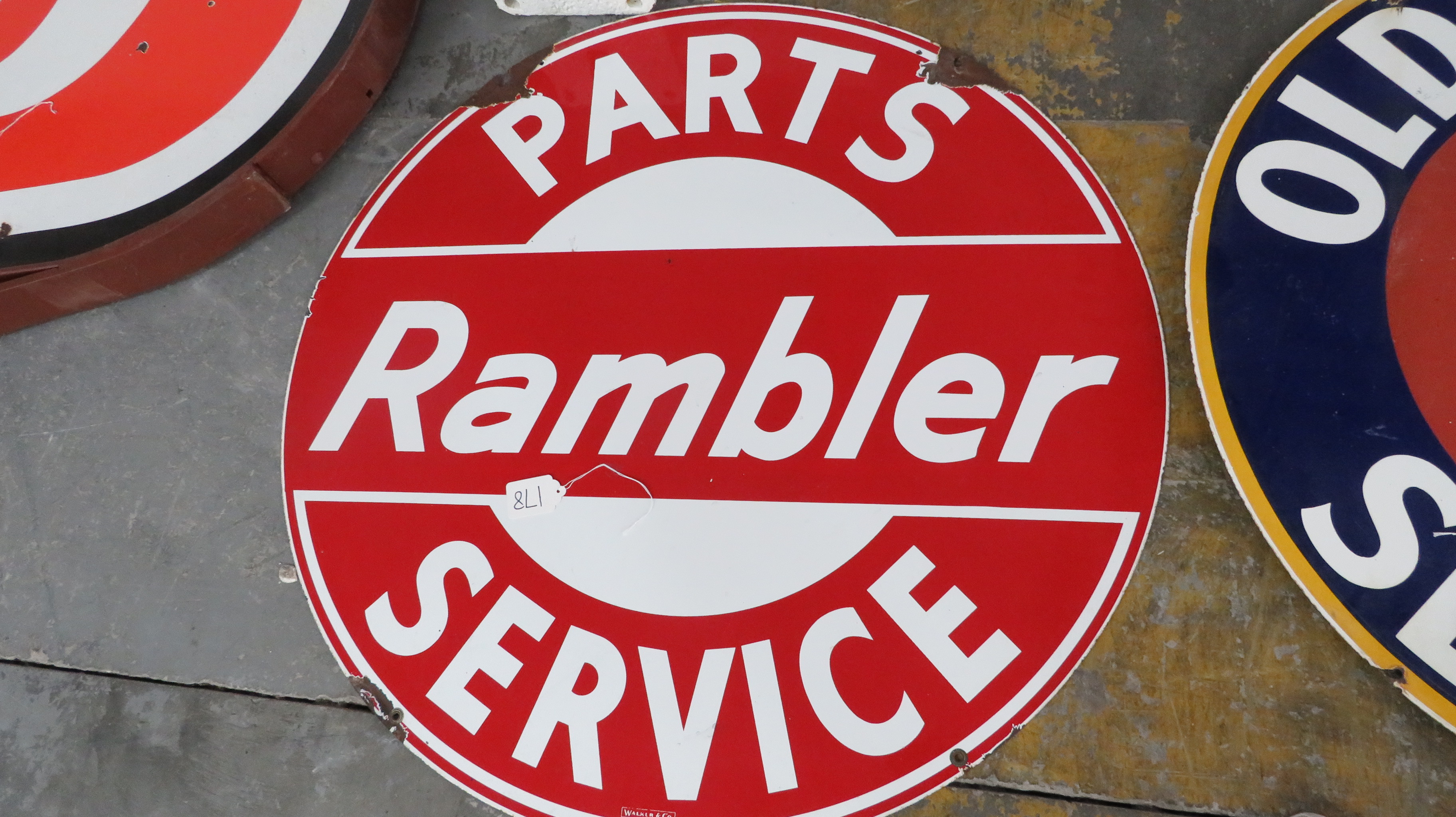 0th Image of a N/A RAMBLER PARTS SERVICE RED & WHITE