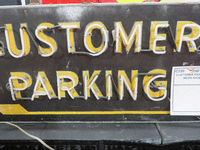 Image 1 of 2 of a N/A CUSTOMER PARKING NEON SIGN
