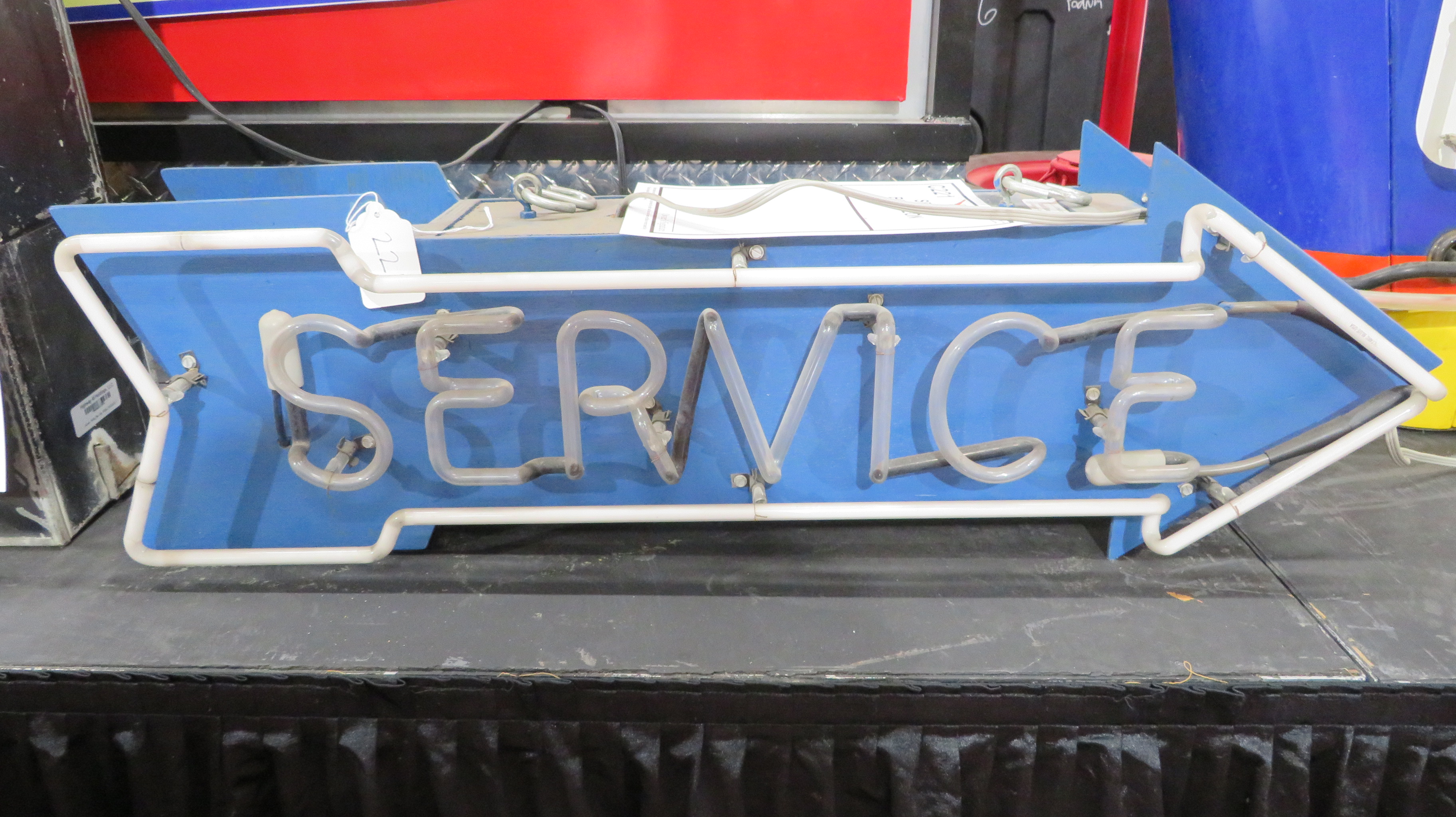 0th Image of a N/A SERVICE BLUE NEON
