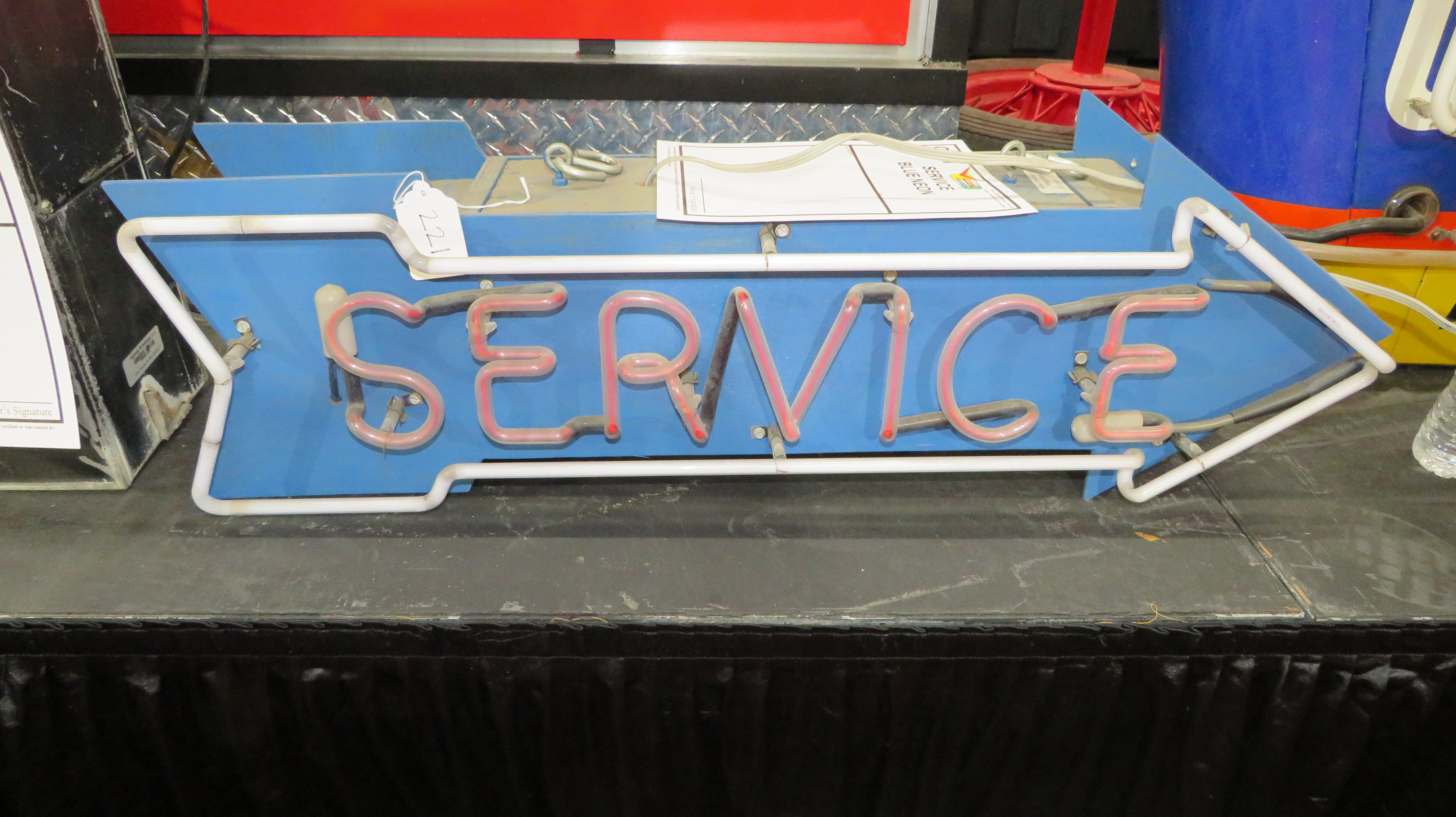 1st Image of a N/A SERVICE BLUE NEON