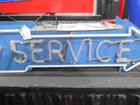 Image 1 of 2 of a N/A SERVICE BLUE NEON