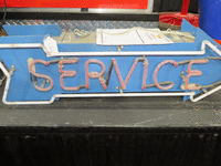 Image 2 of 2 of a N/A SERVICE BLUE NEON