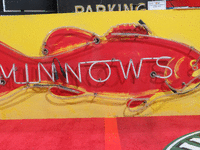 Image 1 of 2 of a N/A MINNOWS NEON SIGN
