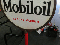 Image 1 of 1 of a N/A GARGOYLE MOBILOIL W/STAND