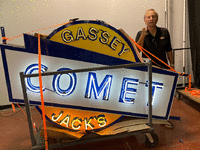 Image 1 of 2 of a N/A SIGN GASSEY JACKS COMETS