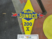 Image 1 of 1 of a N/A BLUE SUNOCO PORCELAIN SIGN