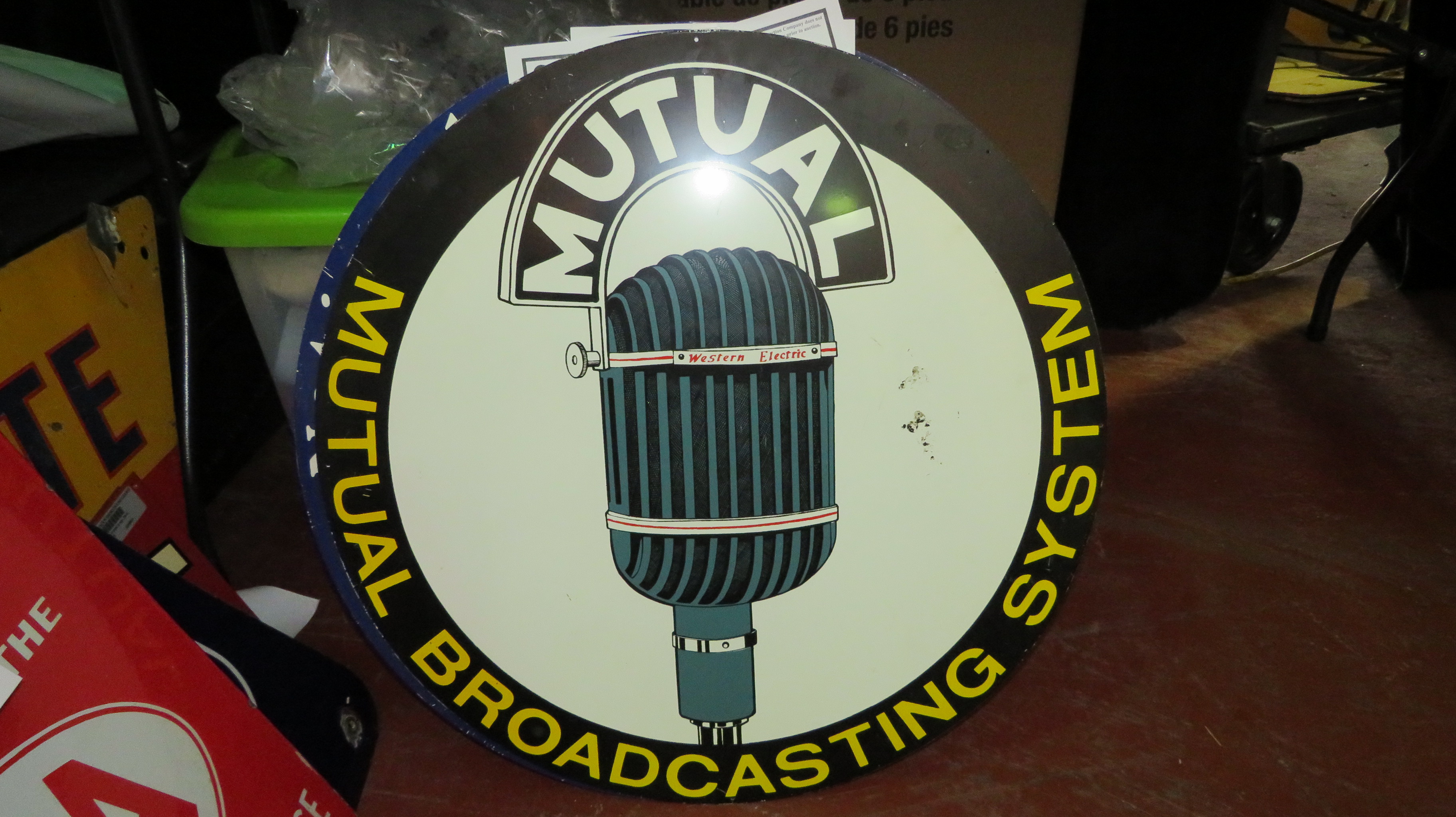 0th Image of a N/A METAL SIGN MUTUAL BROADCASTING SYSTEM