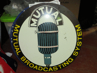 Image 1 of 1 of a N/A METAL SIGN MUTUAL BROADCASTING SYSTEM