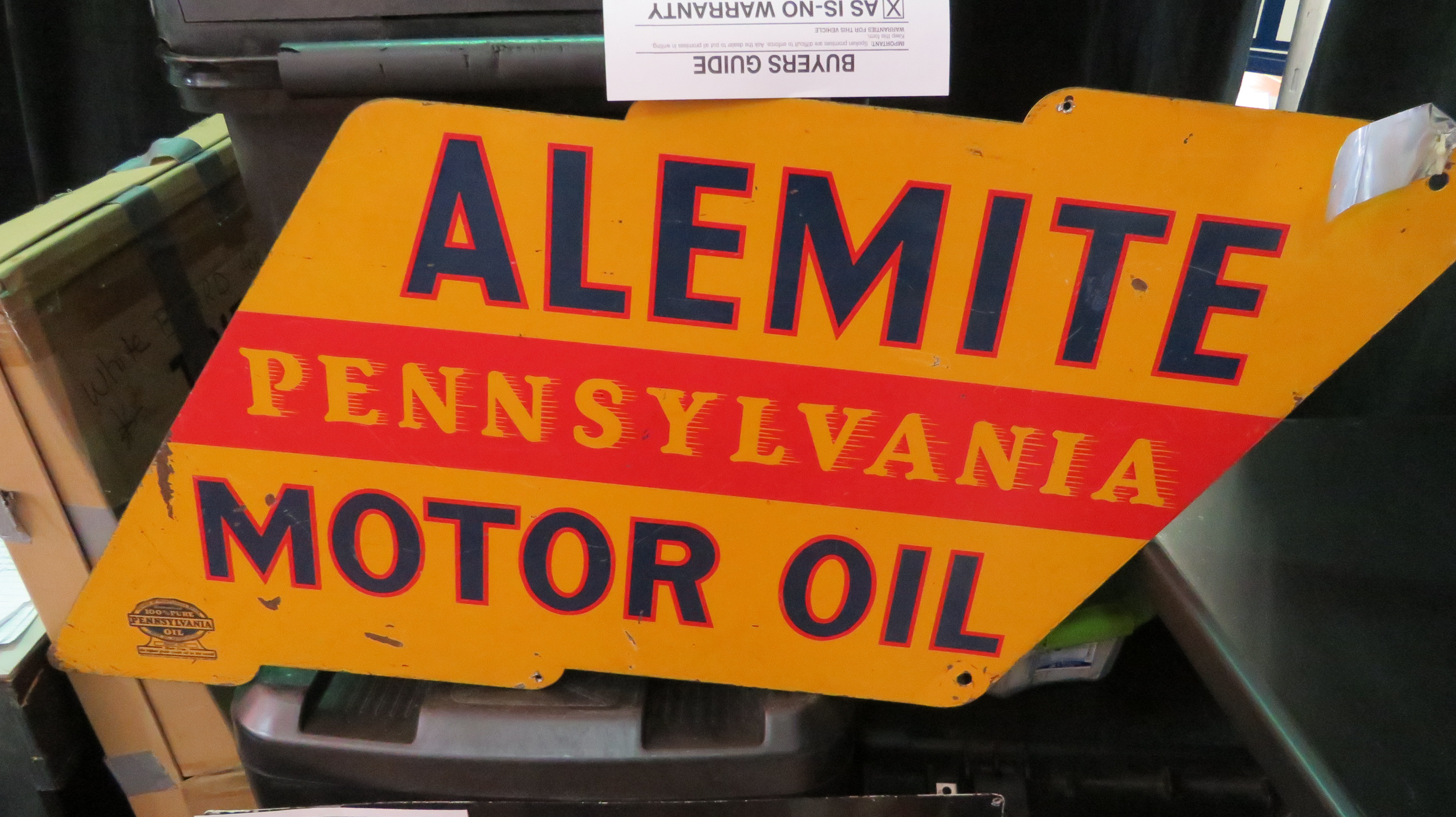 0th Image of a N/A METAL SIGN ALEMITE PENNSYLVANIA MOTOR OIL