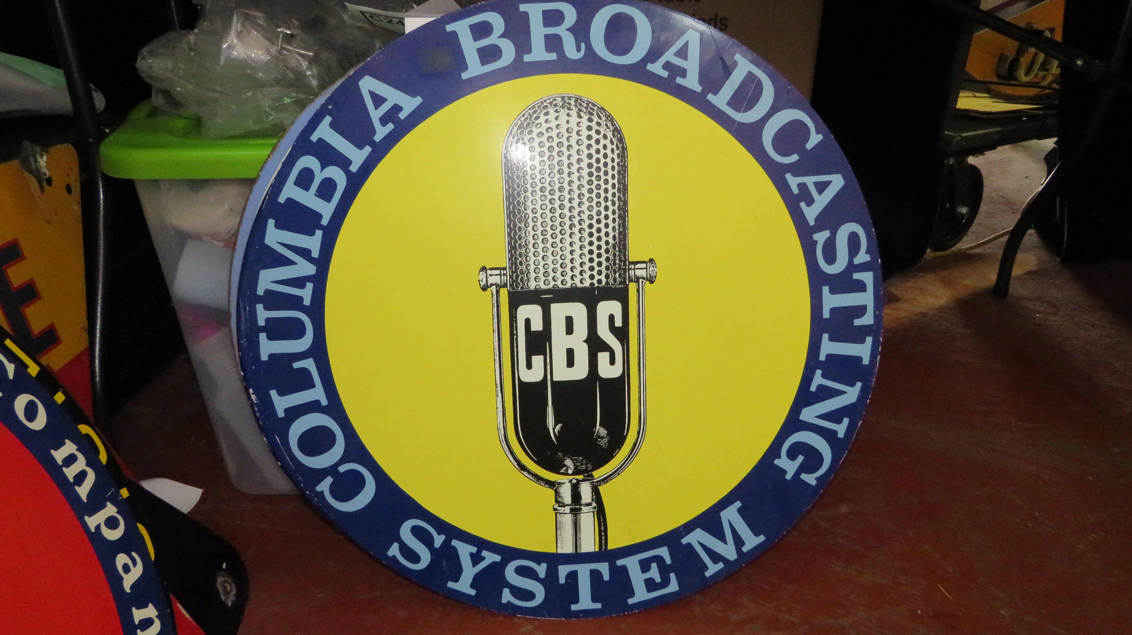 0th Image of a N/A METAL SIGN COLUMBIA BROADCASTING SYSTEM