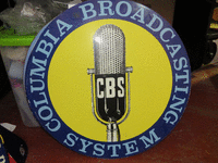 Image 1 of 1 of a N/A METAL SIGN COLUMBIA BROADCASTING SYSTEM