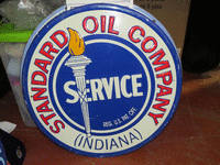 Image 1 of 1 of a N/A METAL SIGN STANDARD OIL COMPANY INDIANA