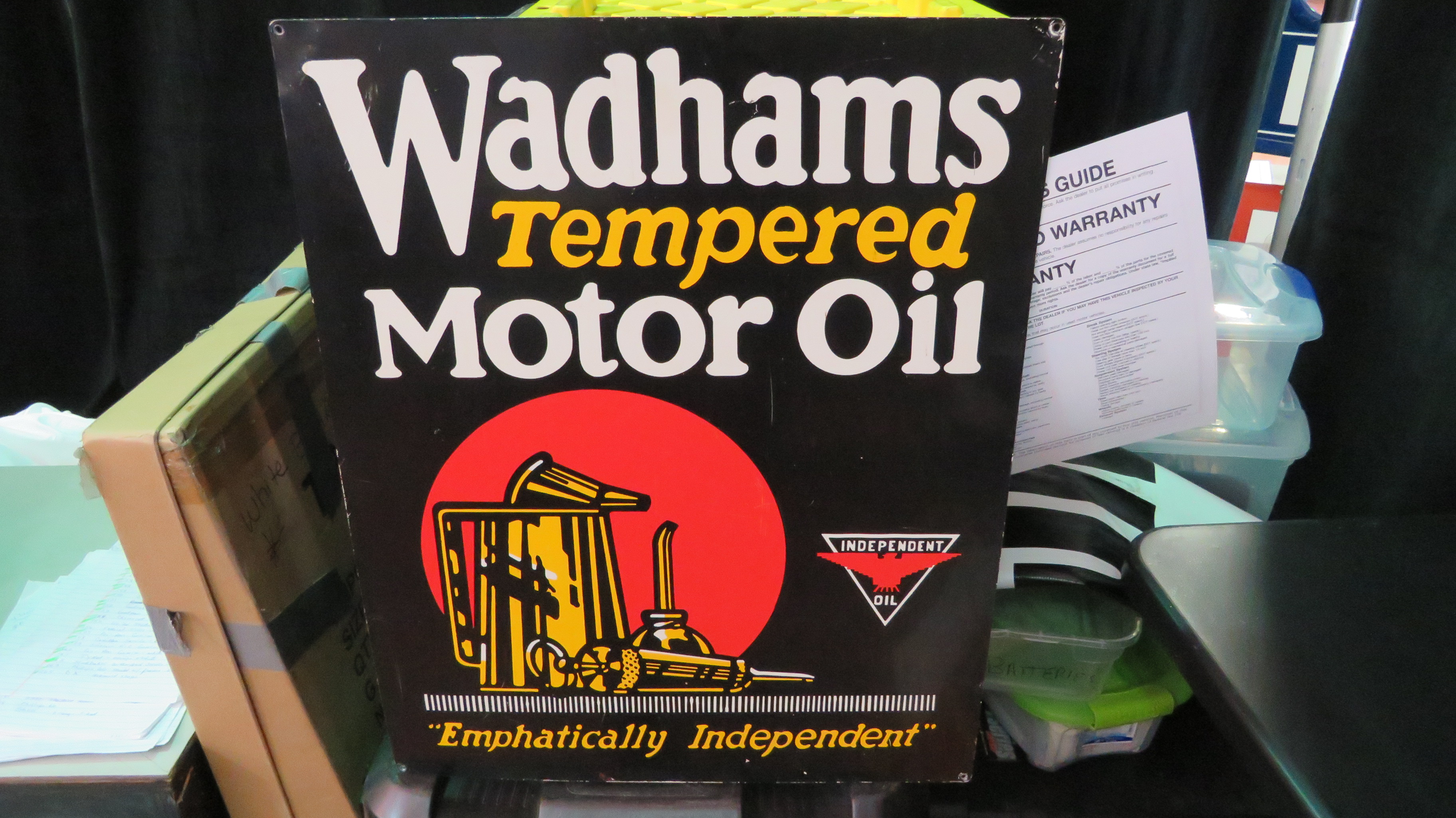 0th Image of a N/A METAL SIGN WADHAMS TEMPERED MOTOR OIL