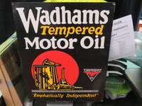 Image 1 of 1 of a N/A METAL SIGN WADHAMS TEMPERED MOTOR OIL