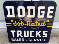 Image 1 of 1 of a N/A DODGE TRUCKS SIGN
