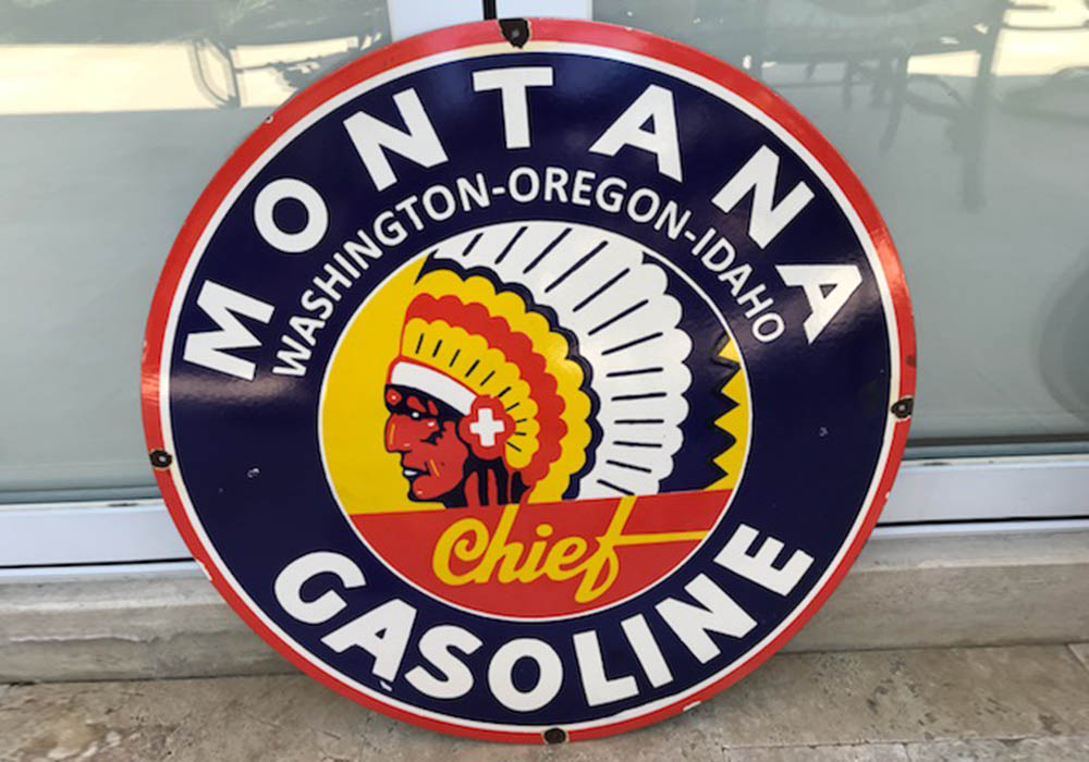0th Image of a N/A MONTANA GASOLINE SIGN